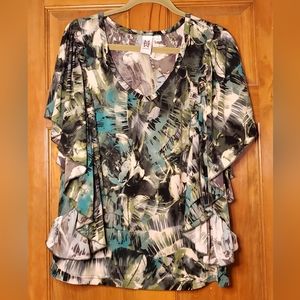 Marc Bouwer Ruffle Blouse 1X